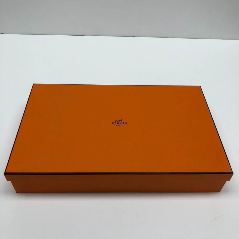 Authentic Hermes Orange Storage‎ Gift Box Empty  9.5x15x2.5 Medium Rectangle